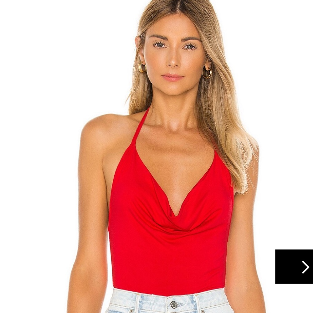 superdown
nia drape front bodysuit
